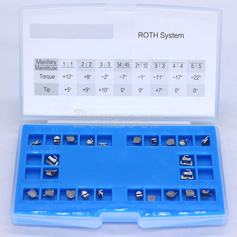 1kit Orthodontic dental self-ligating bracket brace Roth 022 345 hooks 28pcs/kit