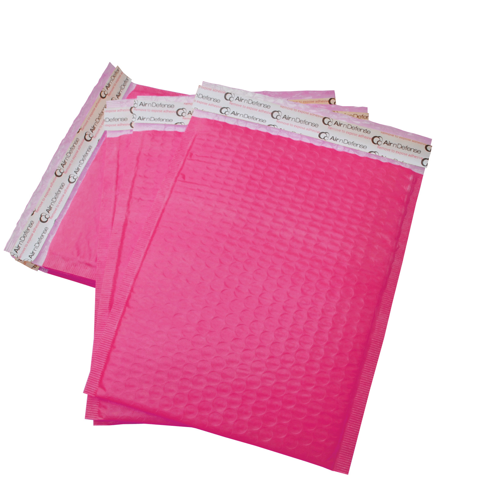 AirnDefense 500 #000 4X8″ Pink Poly Bubble Mailers Shipping Padded Envelope