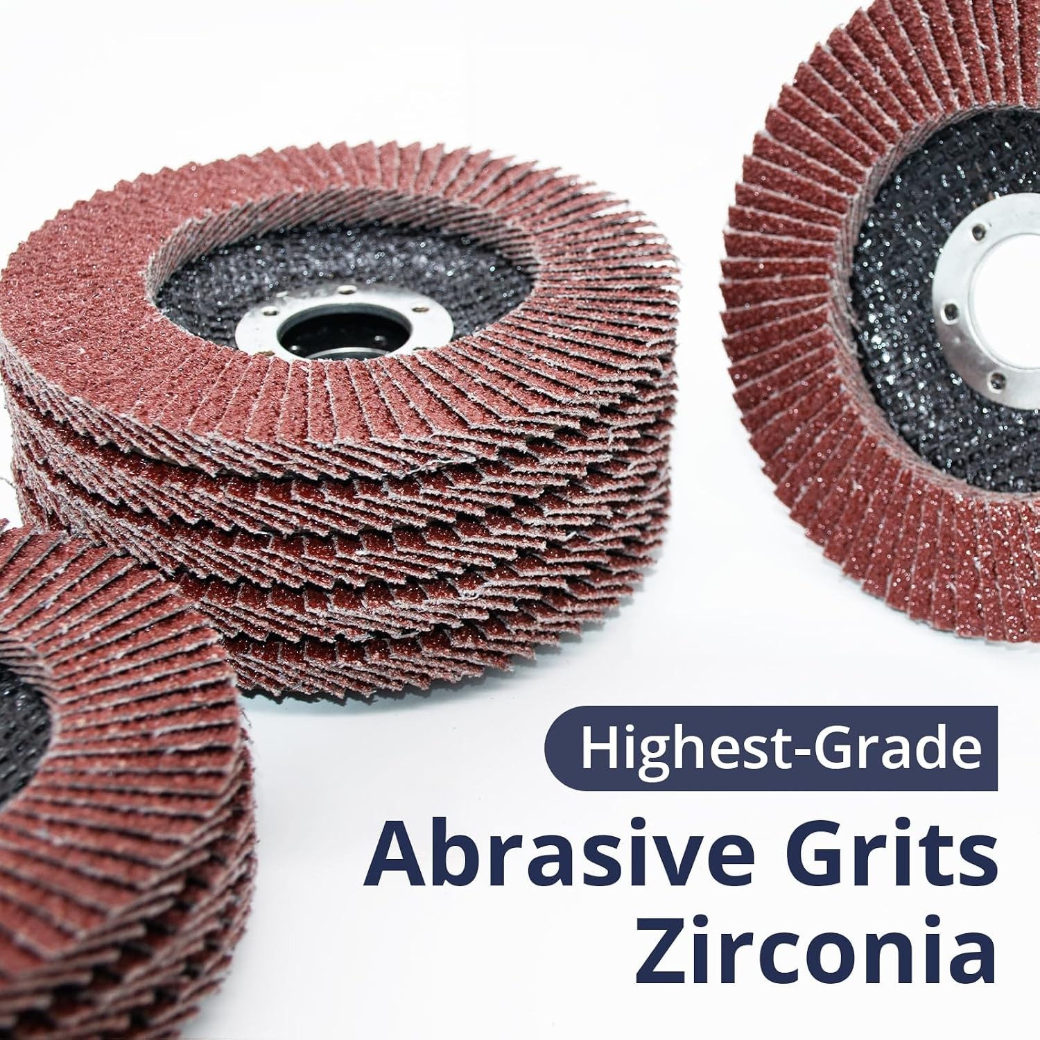 80 PCS Flap Discs 4.5 Inch 40 60 80 120 Grit for Angle Grinder 7/8 Inch Arbor