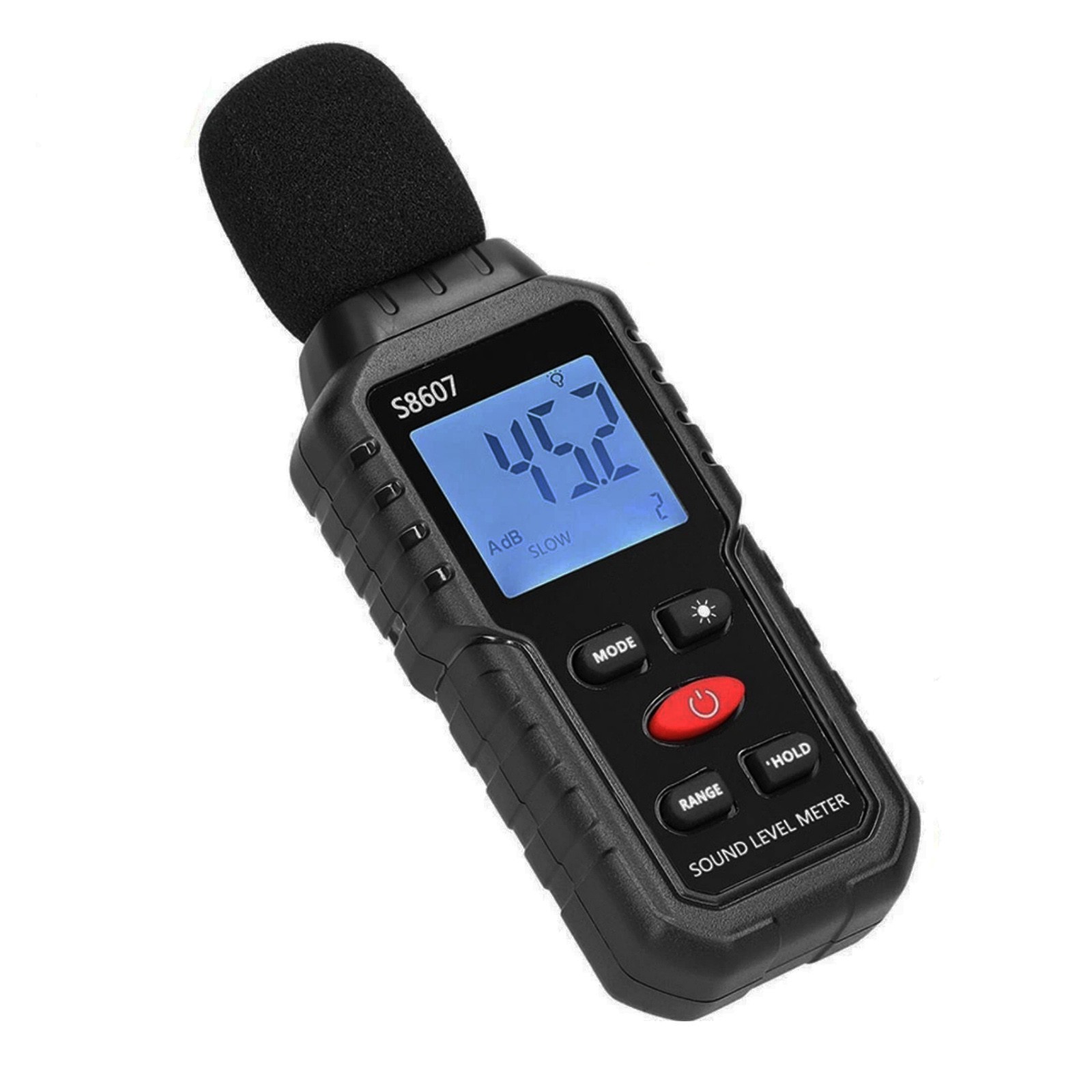 Sound Level Meter Decibel Tester 30-130dB A-Weighted Fast Slow Mode Max Min