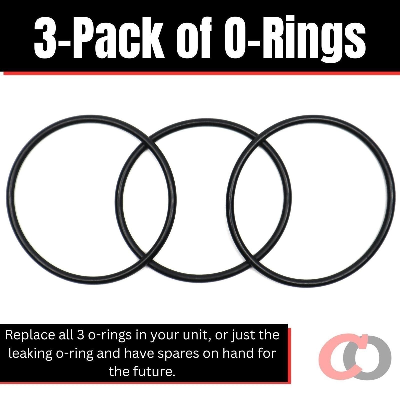 O-Rings for Jandy Zodiac R0452100 Union/Tailpiece for Nature2 Fusion (3 Pack)