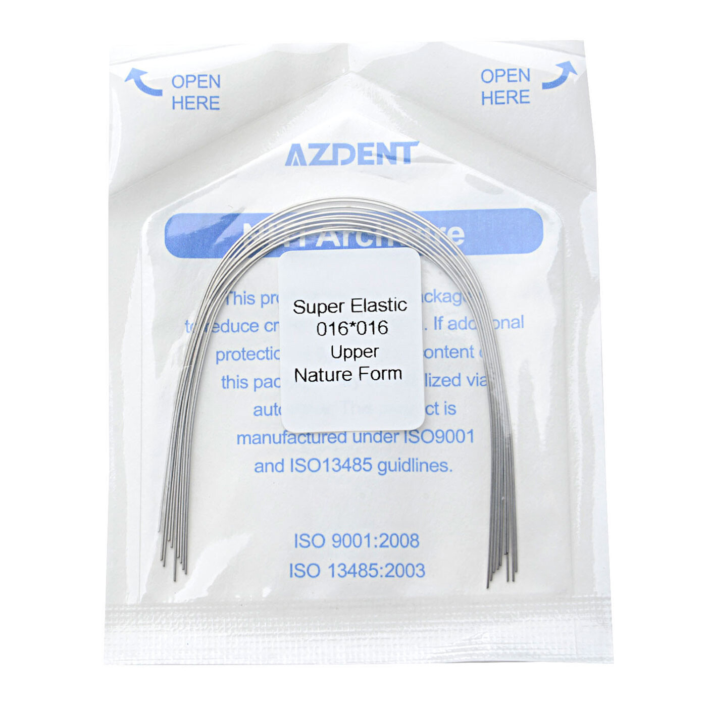 Dental Orthodontic Super Elastic Niti Rectangular Arch Wires Ovoid /Nature FDA