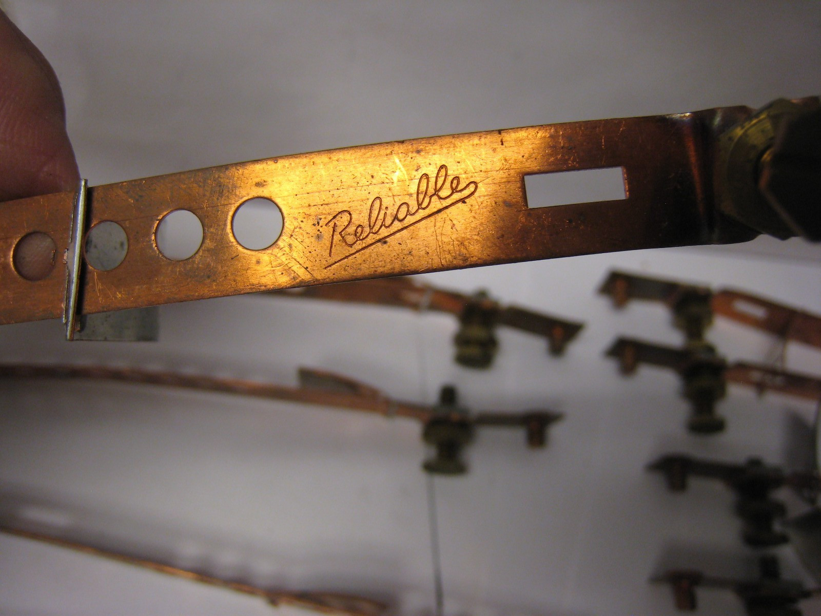 15 yes 15 RELIABLE Industries VINTAGE Copper Ground Straps 6″
