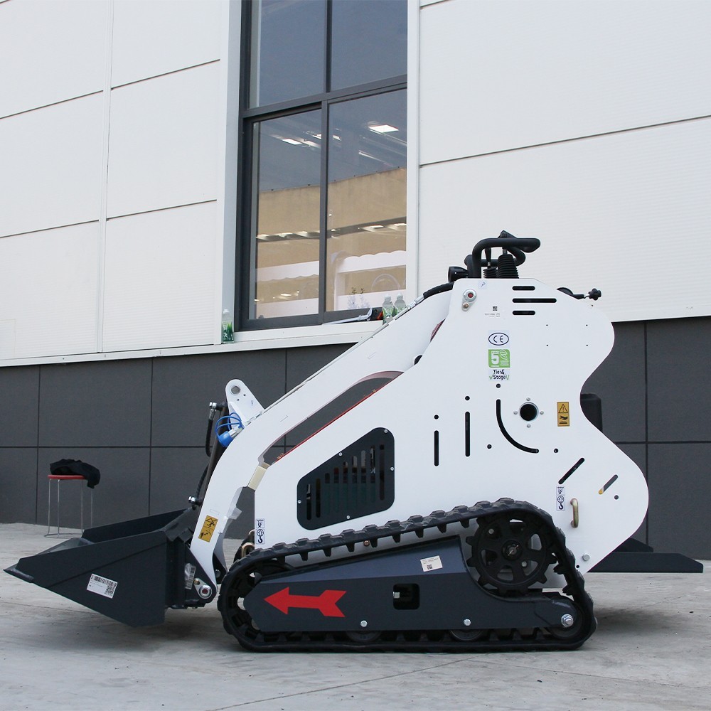 13.5HP Mini Track Skid Steer Loader, 2-Cylinder Gas Engine, USA Free Shipping