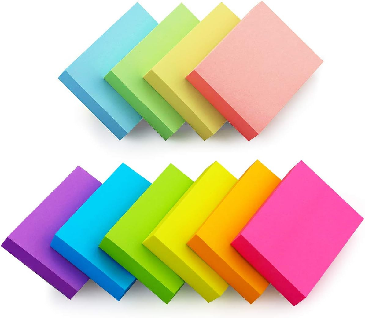 30 Pads Sticky Notes 1.5×2 Inch Multi Color Self Stick Memo Pads 60 Sheets