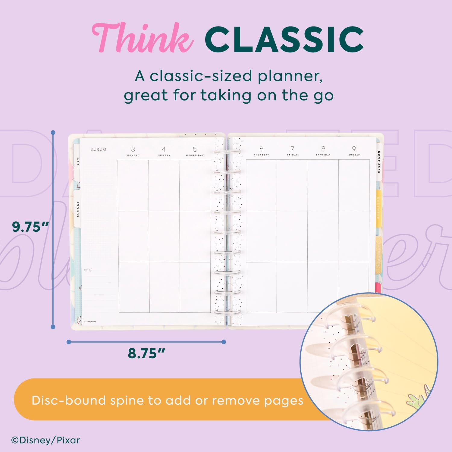 Happy Planner Disney Toy Story 12-Month Disc-Bound Planner, July 2026–June 2027,