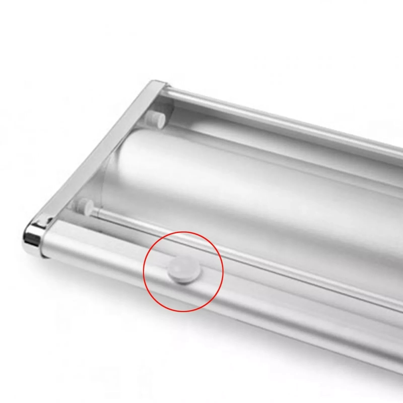 DELUX Retractable Banner Stand 33″x 80″- 85X200- SILVER (Hardware only)