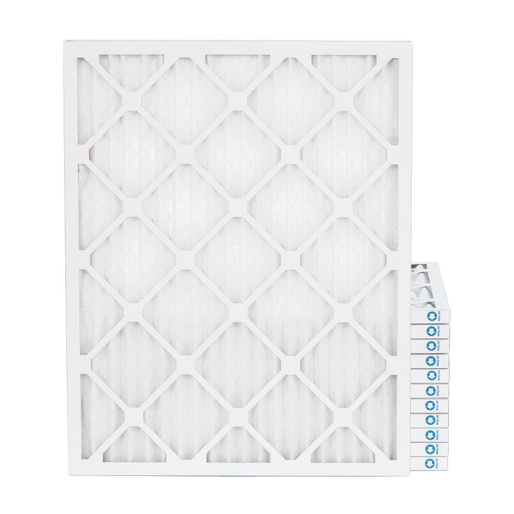 16x20x1 MERV 8 Pleated AC Furnace Air Filters. 12 Pack