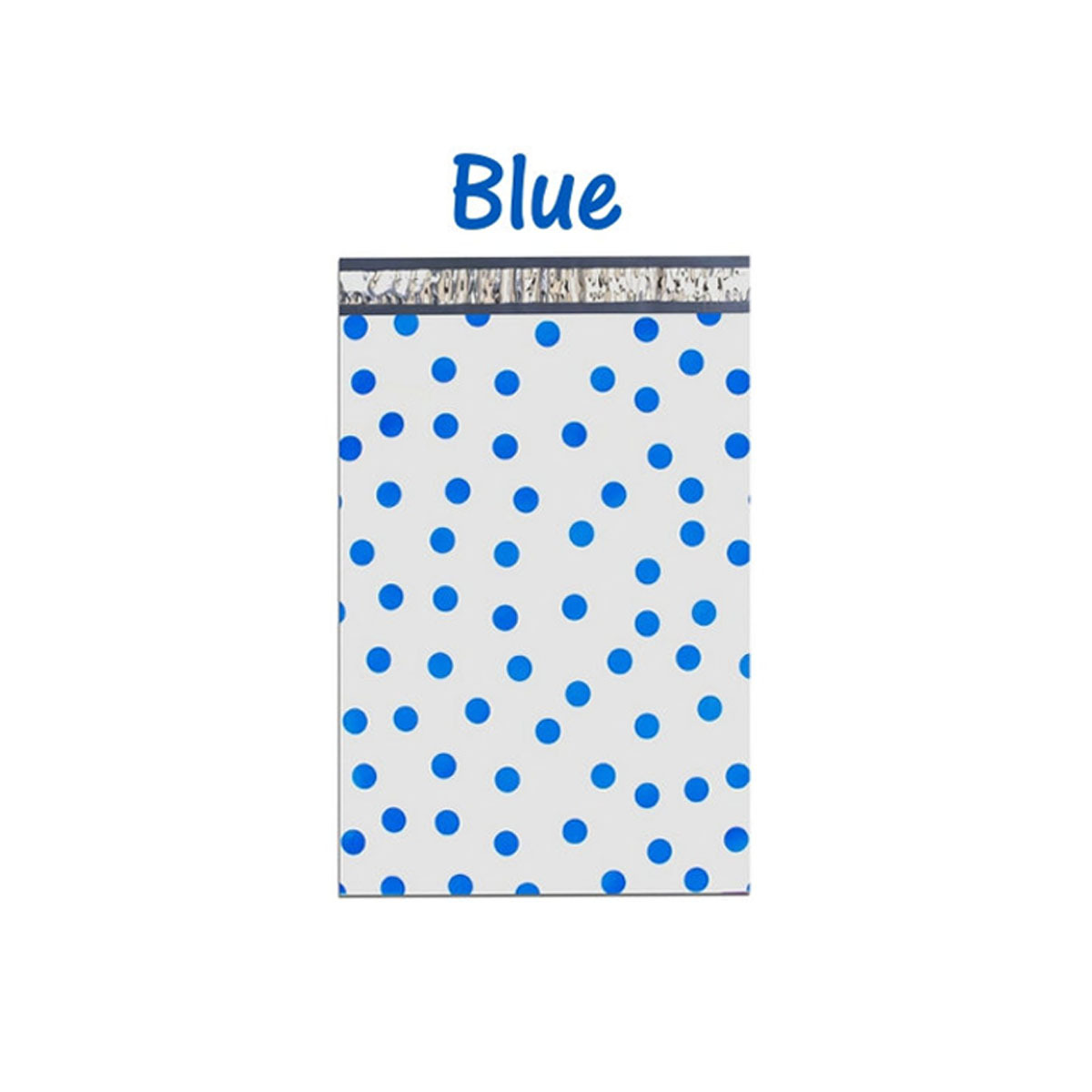 12″ x15″ All Color Exclusive Polka Dot FLAT POLY Mailers_w Kiss Lips Stickers