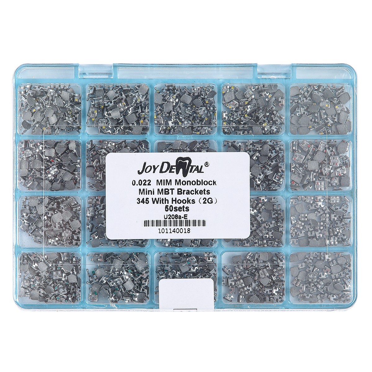 50 Sets Dental Orthodontic MIM Monoblock Brackets Mini MBT 0.022″ Hooks AZDENT