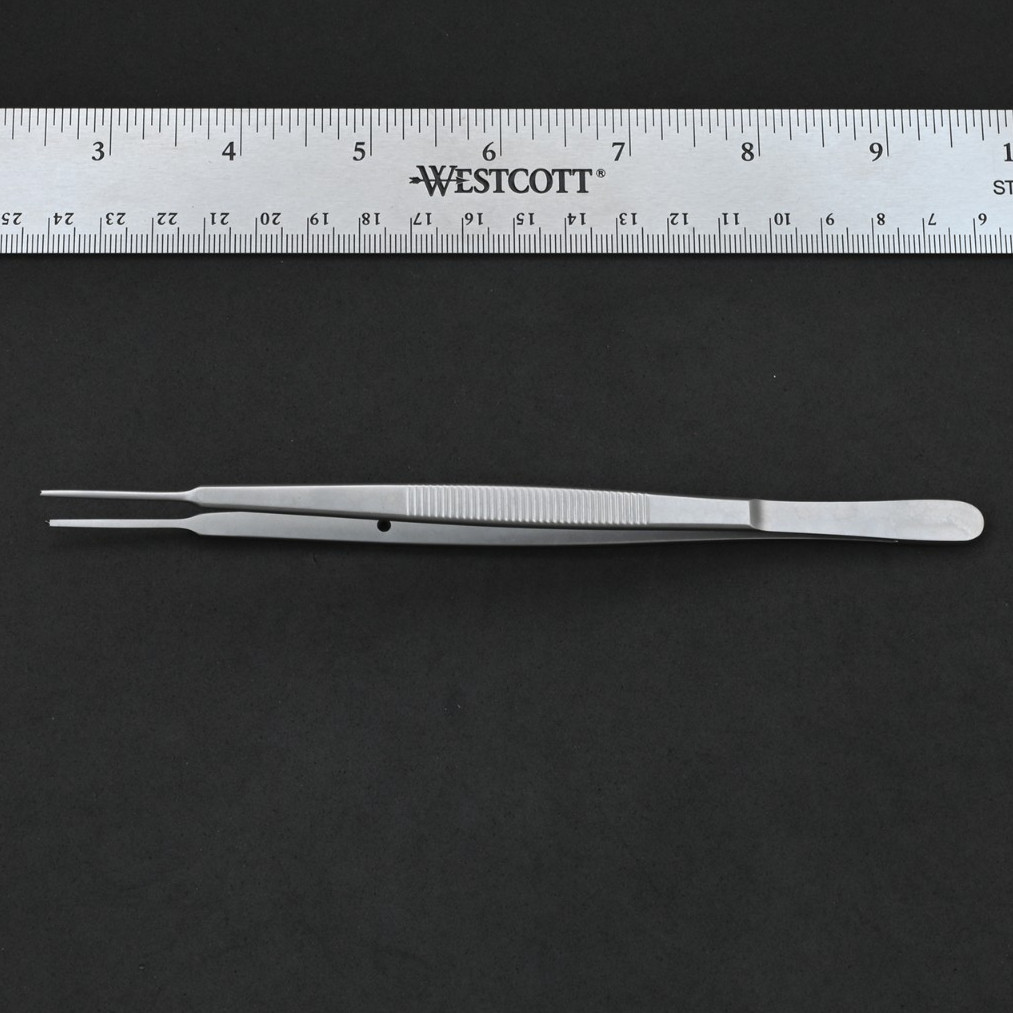 Aesculap BD662R Gerald Tissue Forceps Delicate 1×2 Teeth Straight 6 7/8 in