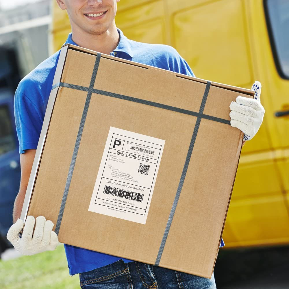 [2 Rolls, 440 Labels] 4”X 6” Postage Thermal Shipping Labels 4X6 Thermal Labels