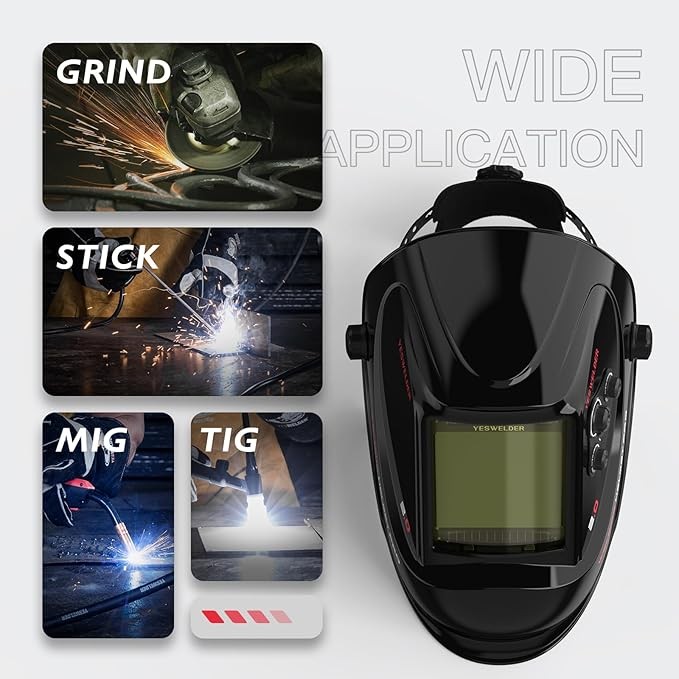 Large View Area True Color Welder Helmet Auto-Darkening Welding Helmet/Hood/Mask