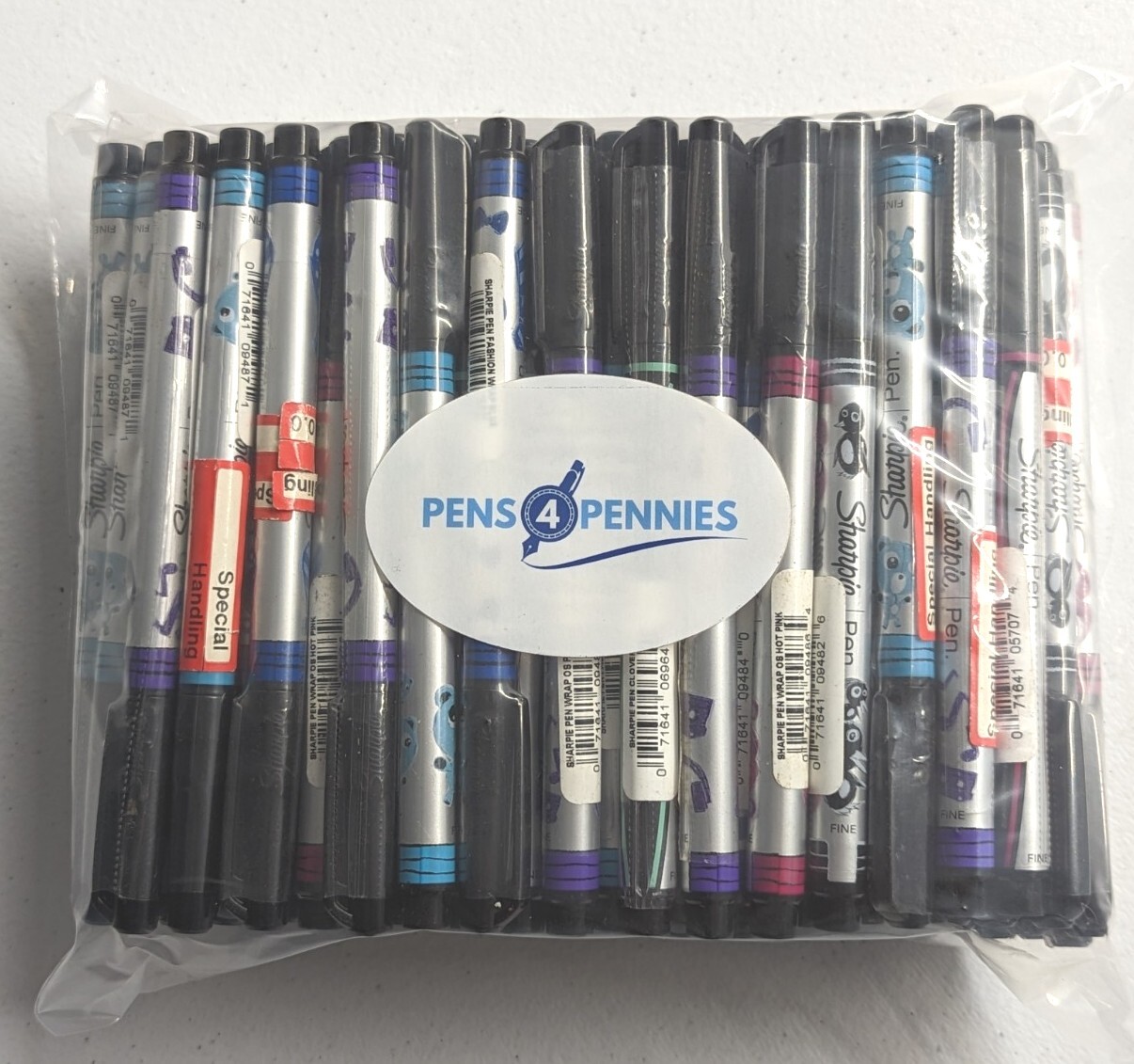 100ct Wholesale Bulk Sharpie PEN Lot: Random Ink Colors Fine Tip: # 197654