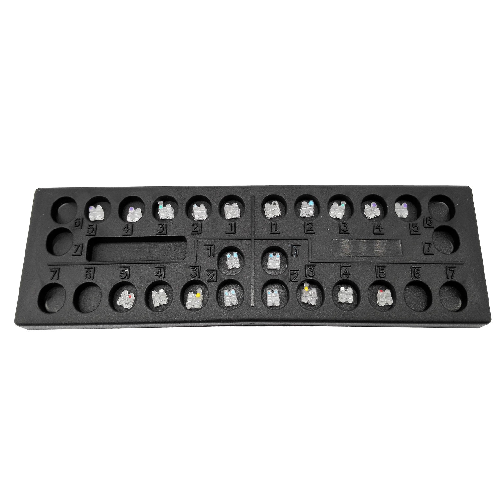 ORMAER Dental orthodontic ceramic bracket brace mini Roth/MBT 022 345 hook 20pcs