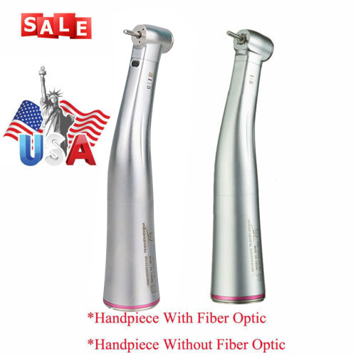 Dental LED Fiber Optic / NO-LED 1:5 Contra Angle High Speed Handpiece Turbine