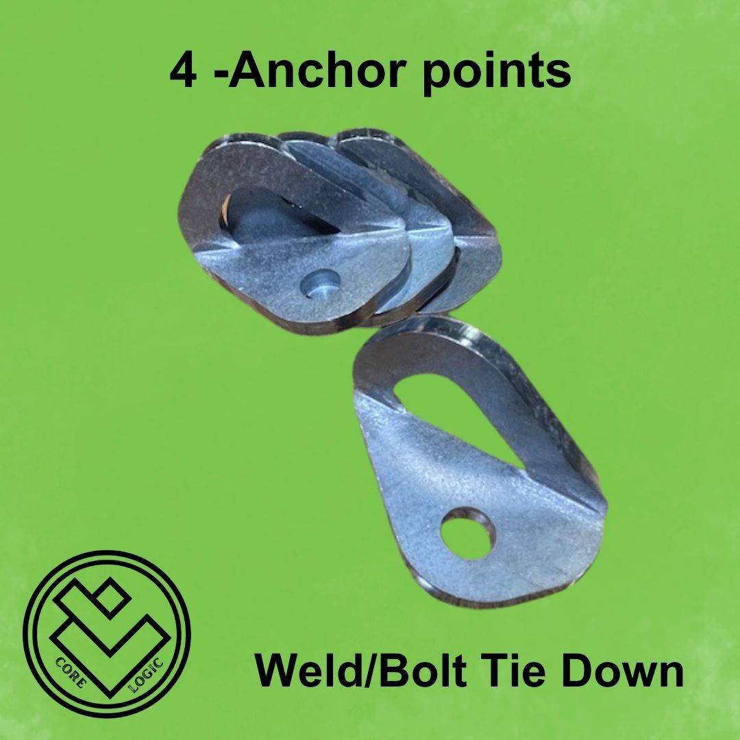 Set of 4 -Weld/Bolt Tie Down Anchors – Trailer, Truck Bed, Motorcycle, Anchor