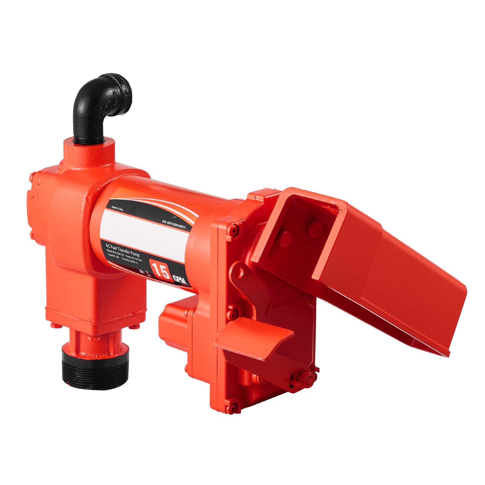 Uimoso 110V Electric Fuel Transfer Pump, 15 GPM Flow Rate with Fuel Nozzle