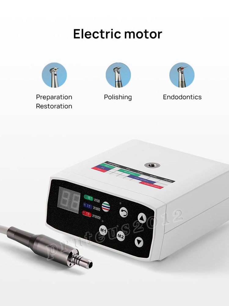 Dental Brushless Electric LED Micro Motor Internal Spray 3.4Ncm E-type YABANG