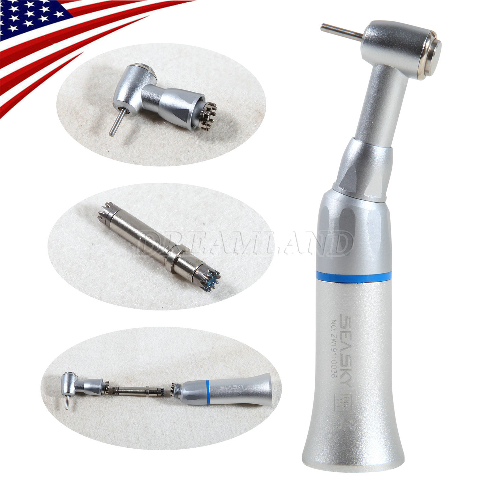 Dental Slow Low Speed Contra Angle Handpiece Fit FG 1.6mm Burs NSK Style