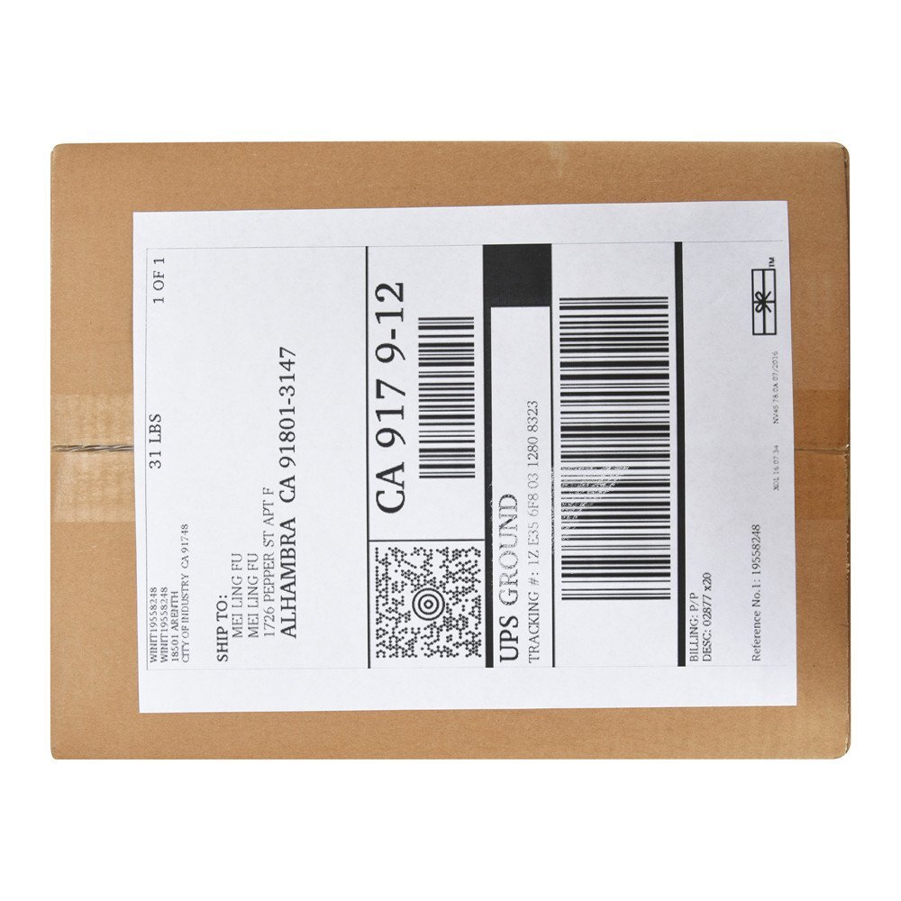 400 Half Sheet Address Shipping Mailing Label 8.5 x 5.5 Self Adhesive