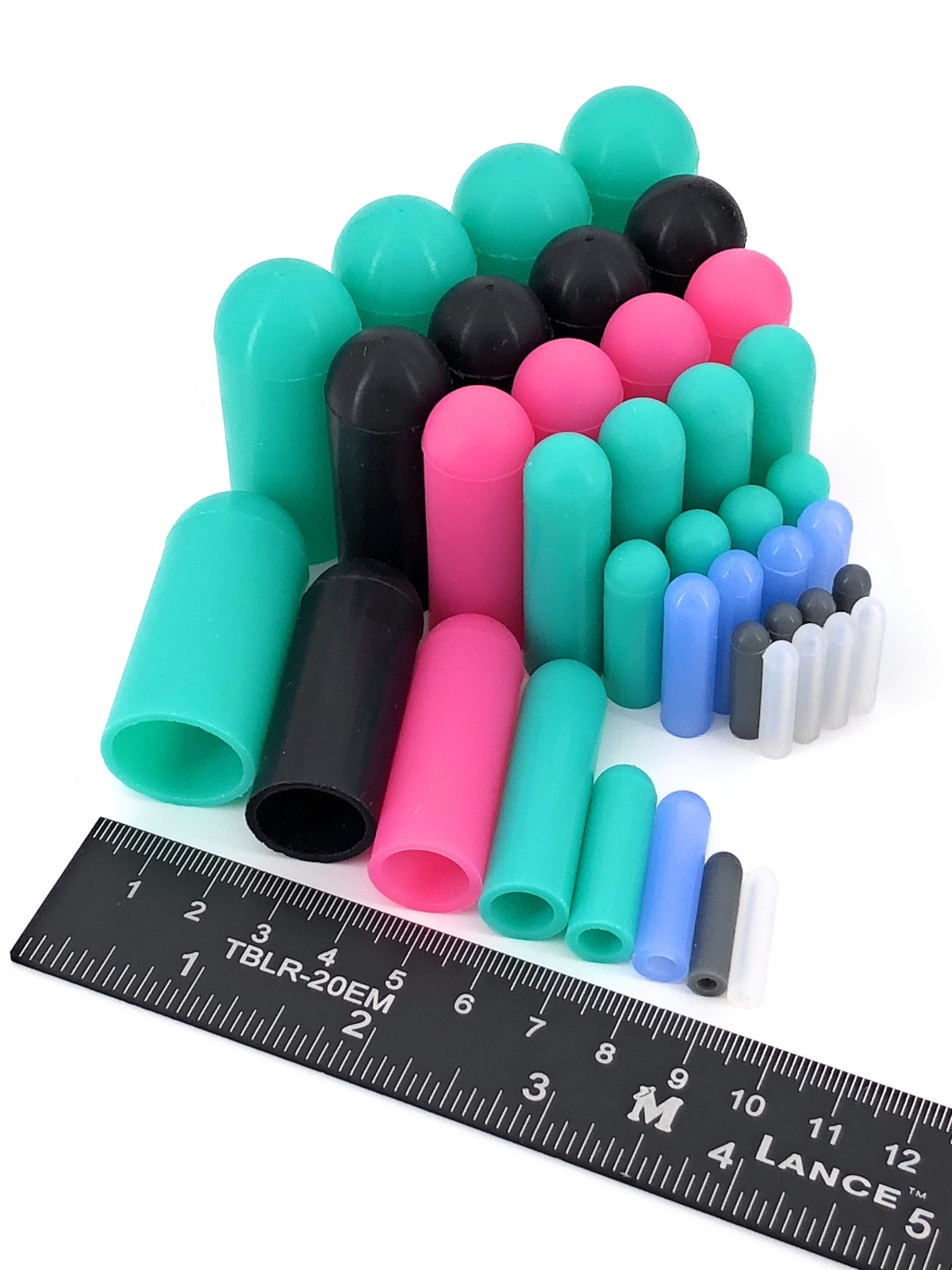 40 Piece High Temp Silicone Rubber Cap Kit – Powder Coating, Cerakote, Vacuum