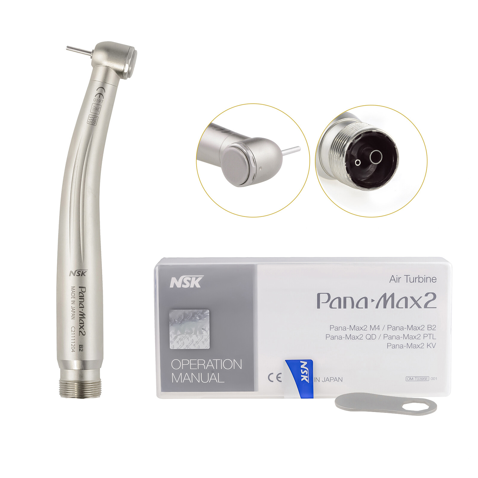 Dental High Speed Handpiece Pana Max2 Single Water Spray Ceramic Bearing B2 / M4