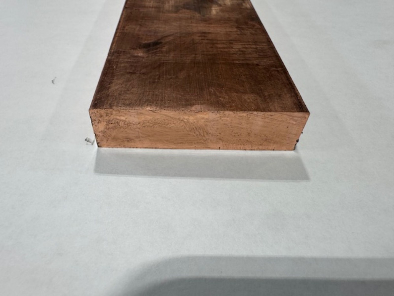 1/2″ x 3″ Copper 110 Flat Bar x 8 Inches Long