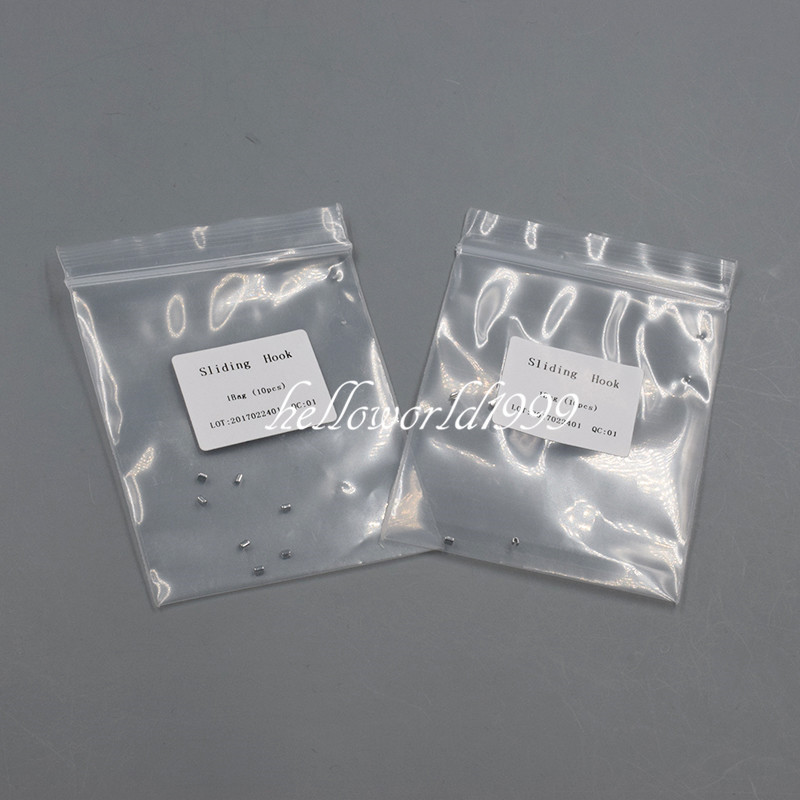100 Pcs 10 Packs Dental Orthodontic Crimpable Hook Split Sliding Stops General
