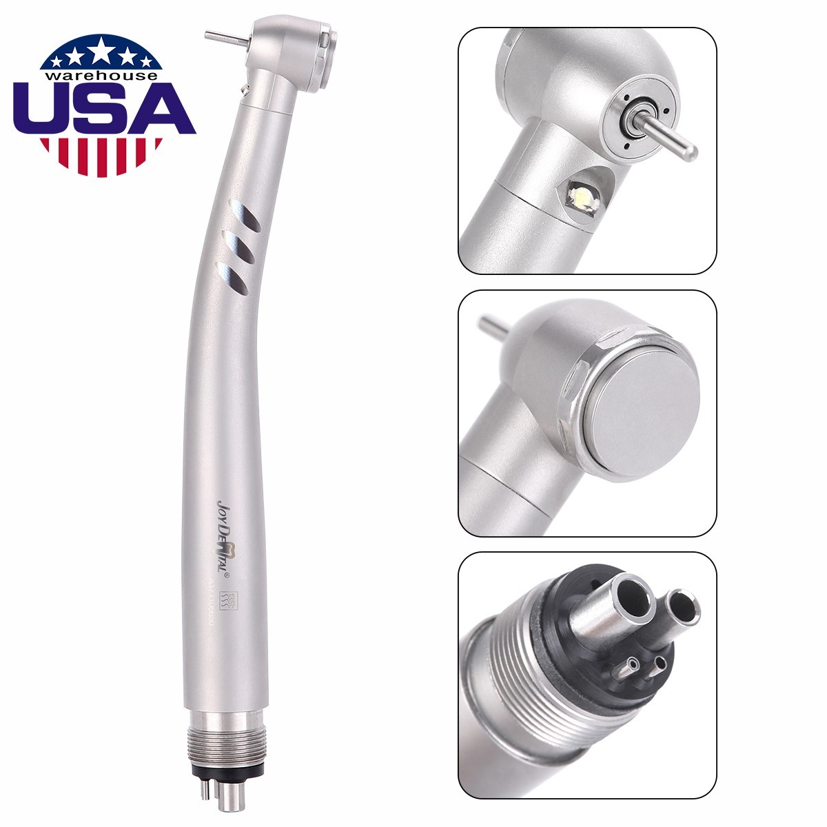 Dental Fast Handpiece High Speed E-generator LED Push 4/3 Spray 2/4 Holes