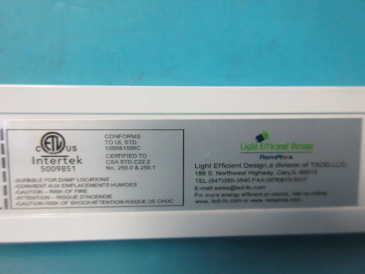 LIGHT EFFICIENT LED Light Bar Kit 12W 6W9W Max Fixture Watt 3500K/4000K/5000K