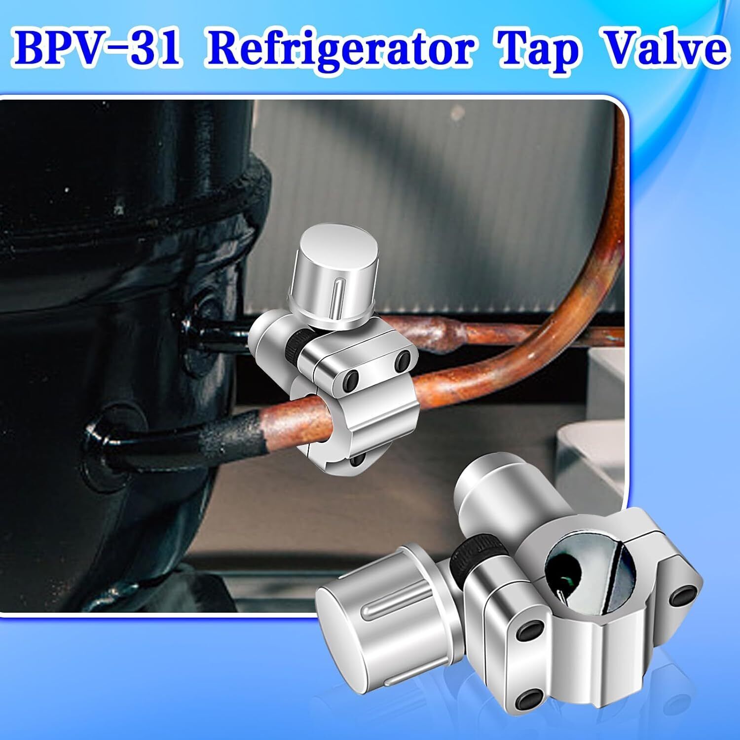 4x BPV31 Bullet Piercing Valve For A/C Refrigeration Lines 5/16 3/8 1/4 In NEW
