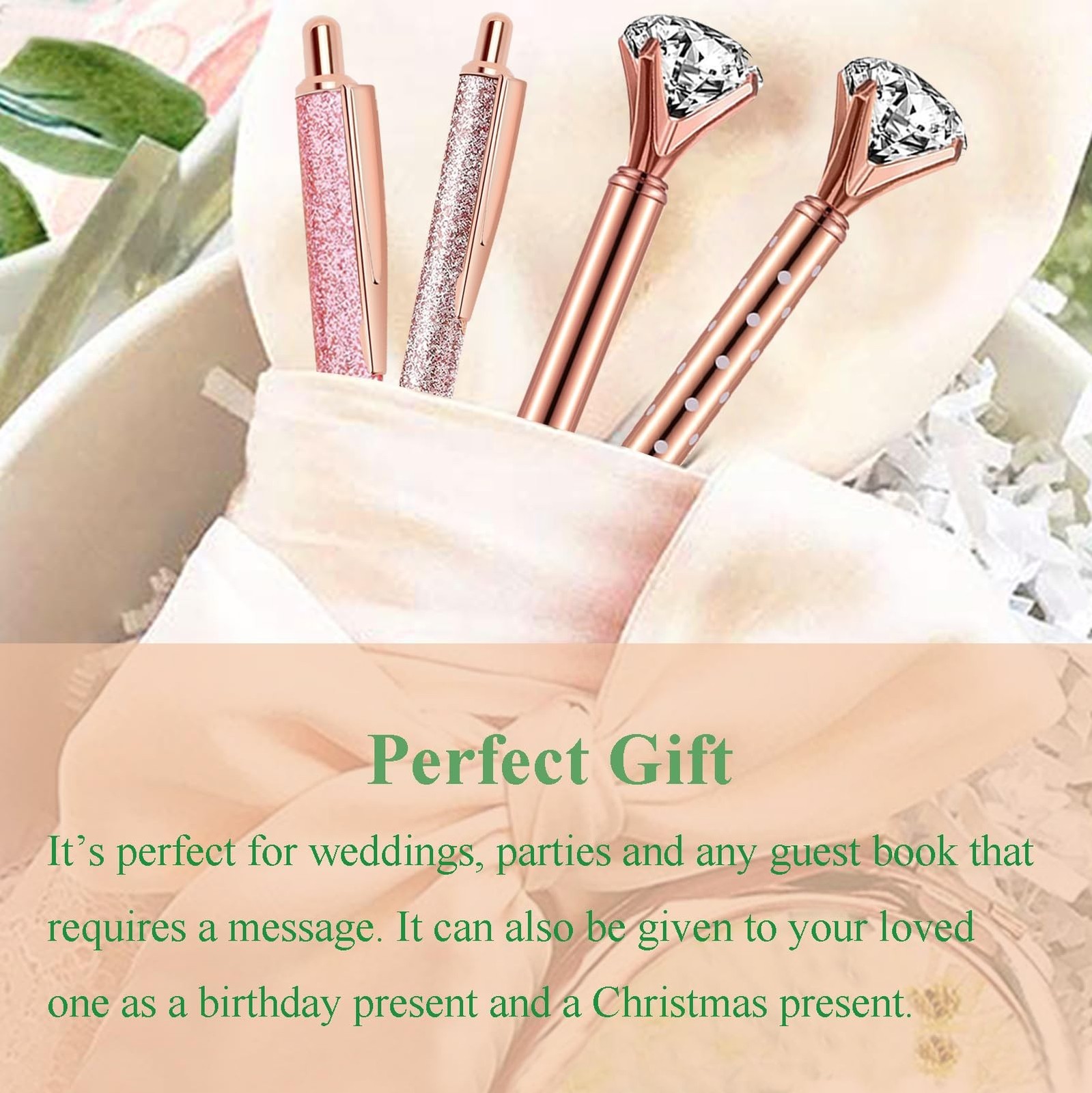 Pen Gifts for Women, 8 Pcs Unique Metal Bling Ballpoint Pens with Black Ink O…