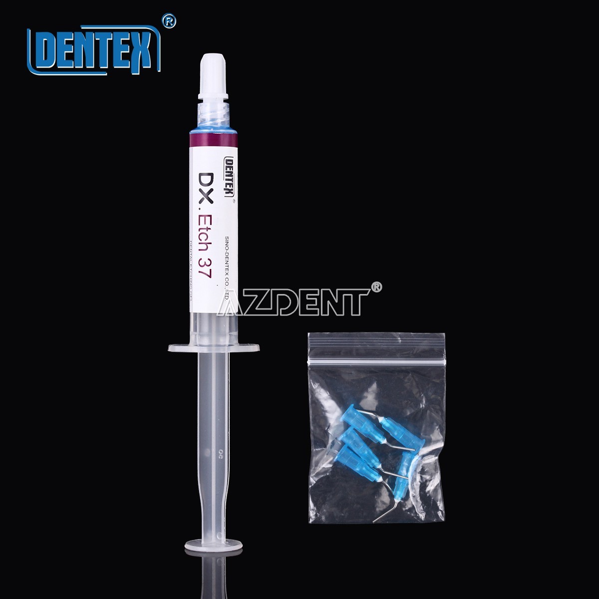 3x Dentex Dental Etching Gel 37% Acid Etchant Gel 5ml/syringe