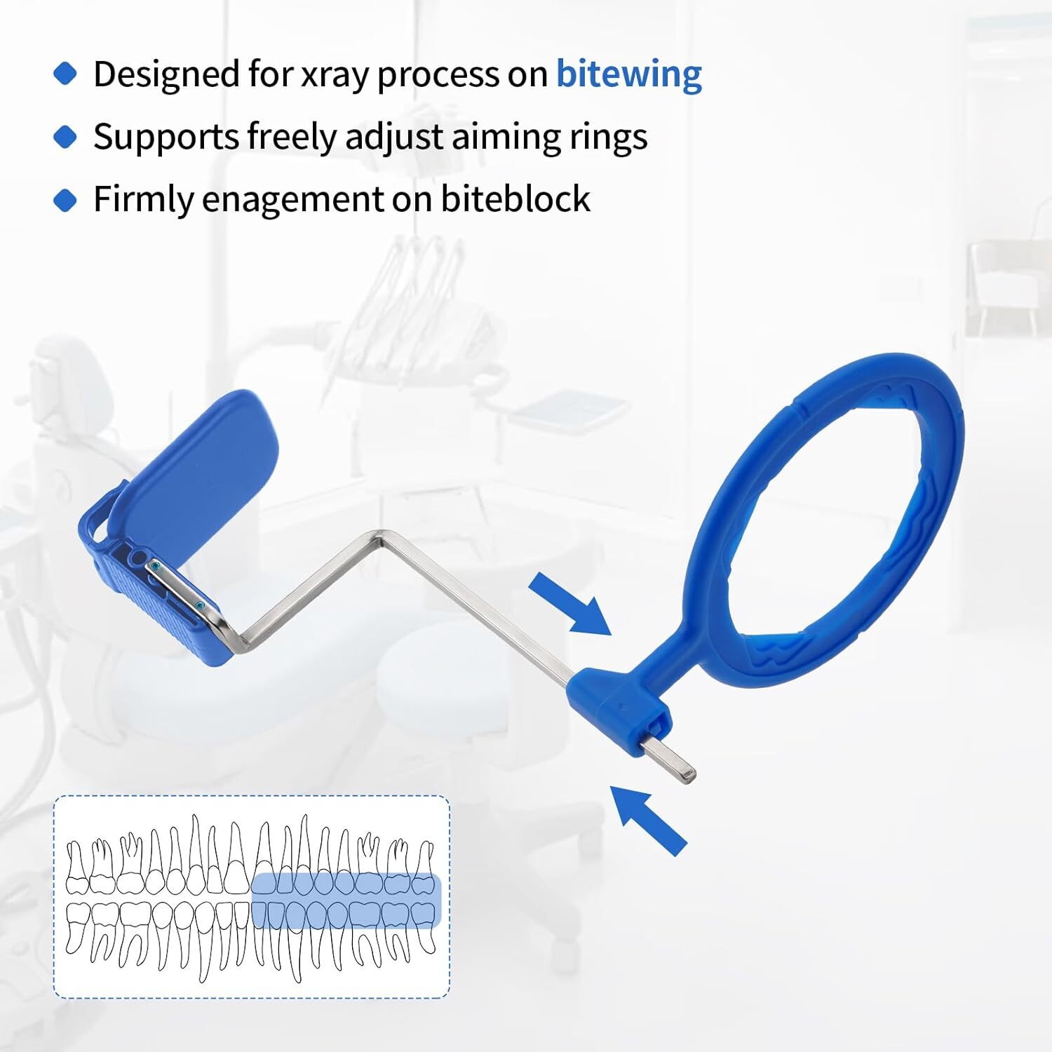 Digital Sensor Holder X-Ray Aiming Ring Bitewing/Anterior/Posterior Arm Kit US