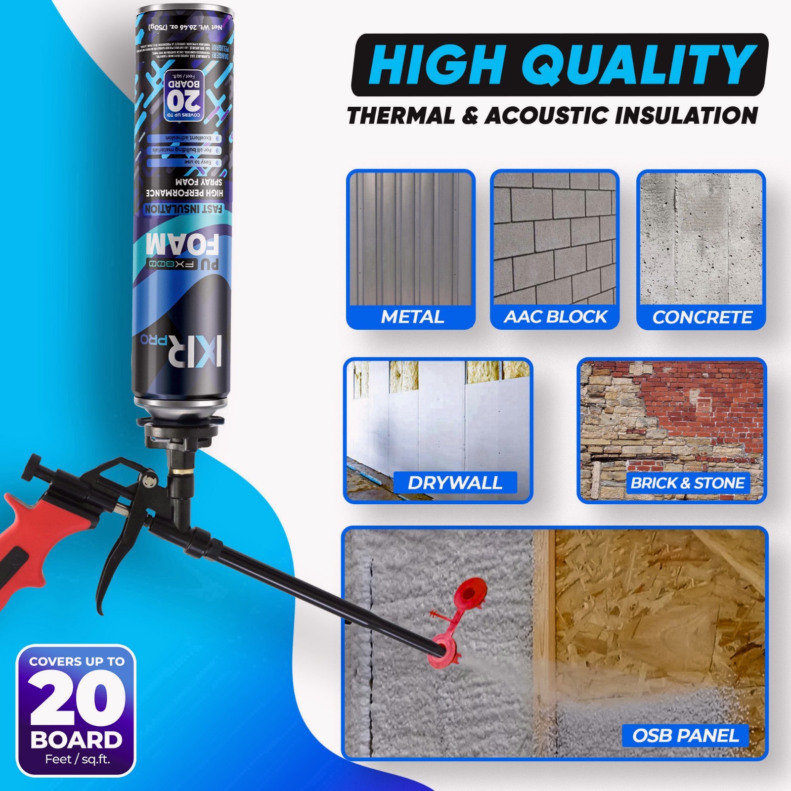 Spray Foam Insulation Can (23.1 oz. (655 g)) Expanding Foam Sealant