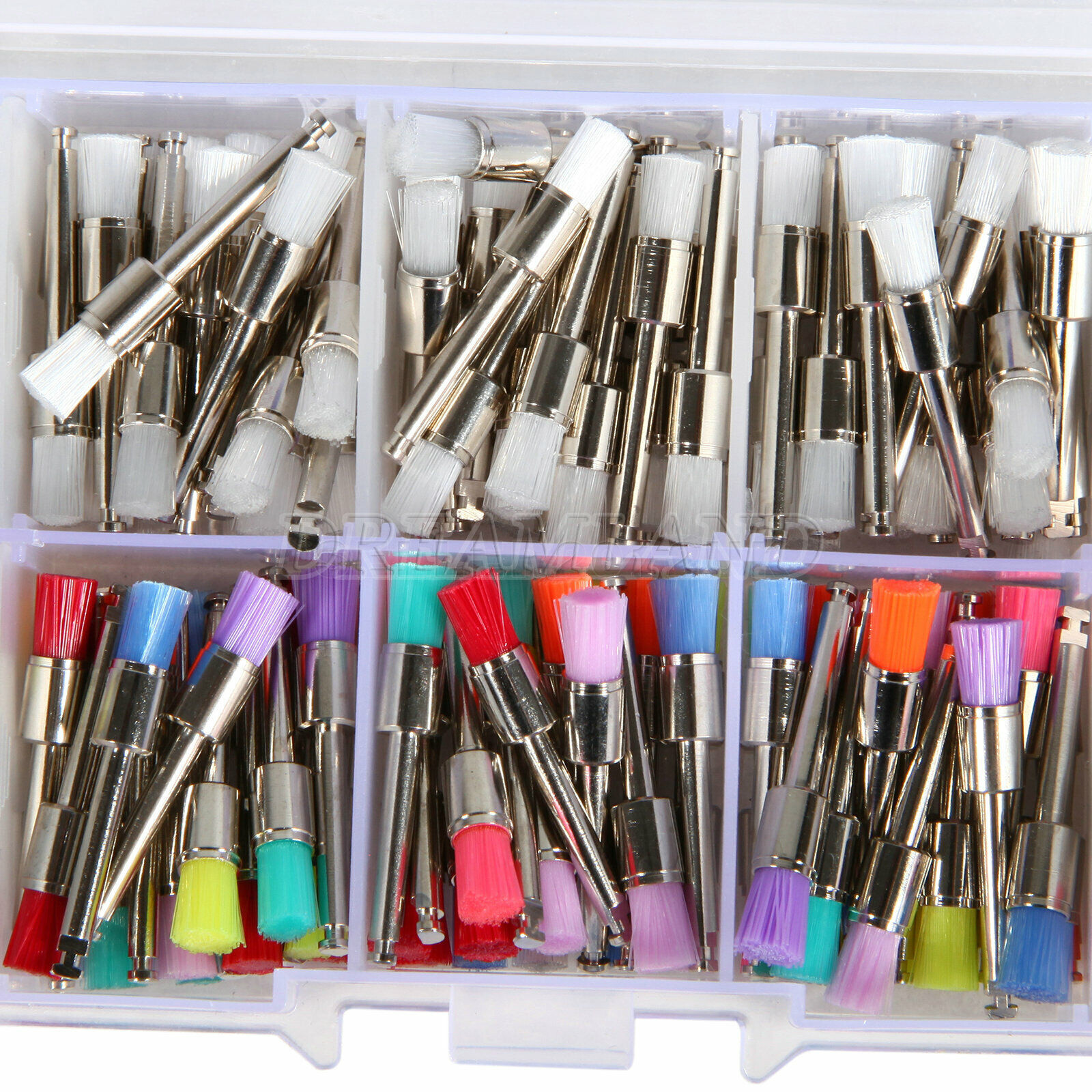 200Pcs Dental Prophy Brush Brushes Polishing Polisher f/Low Speed Handpiece A!
