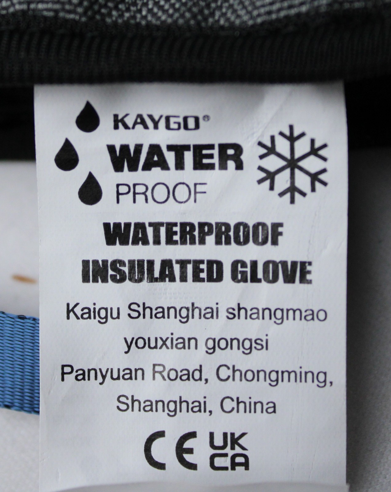 Kaygo Unisex Adult’s Winter Thermal Waterproof Work Gloves CA4 Blue KG168 Large