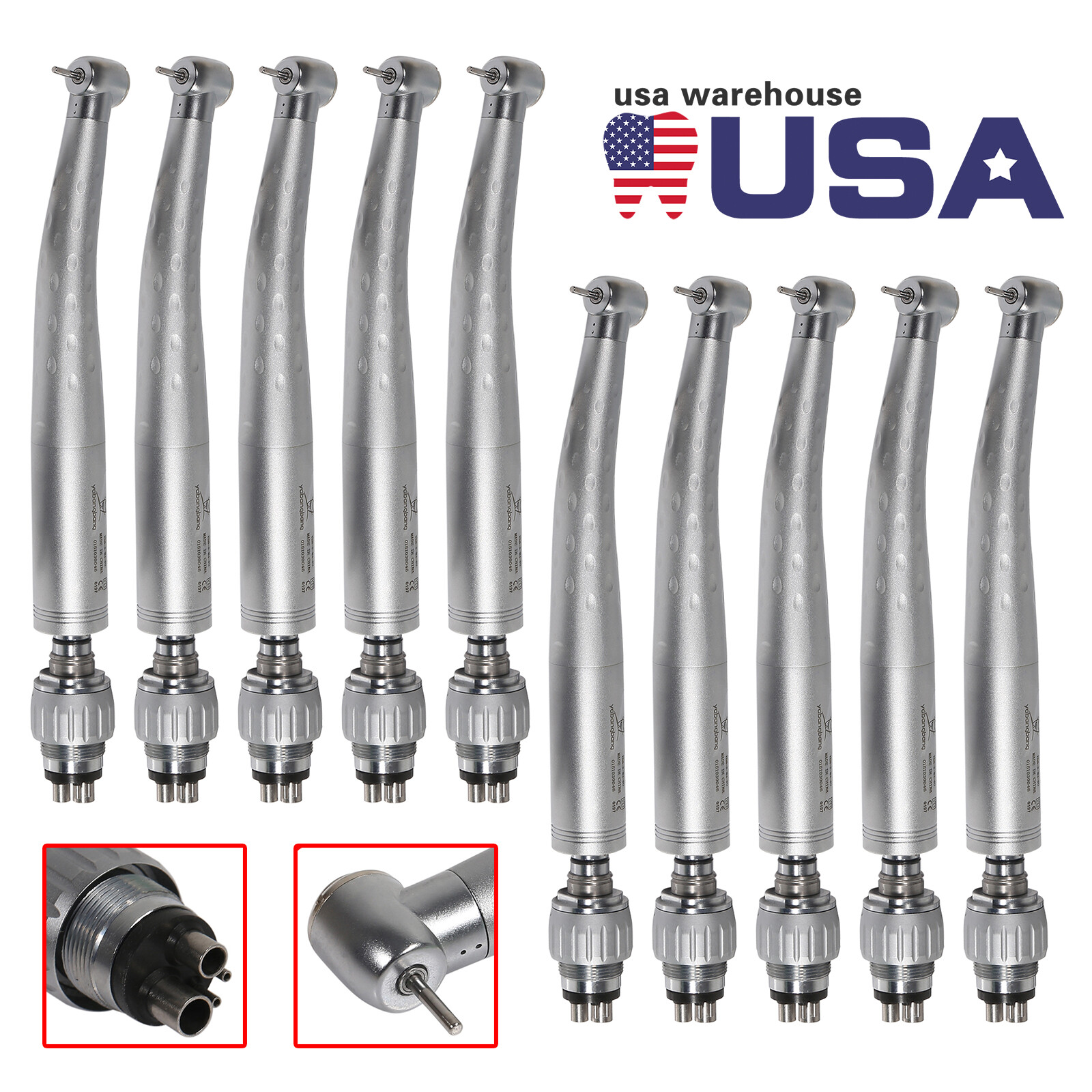 KaVo Style Dental High Speed Handpiece with 4 Hole Quick Coupler Coupling Swivel