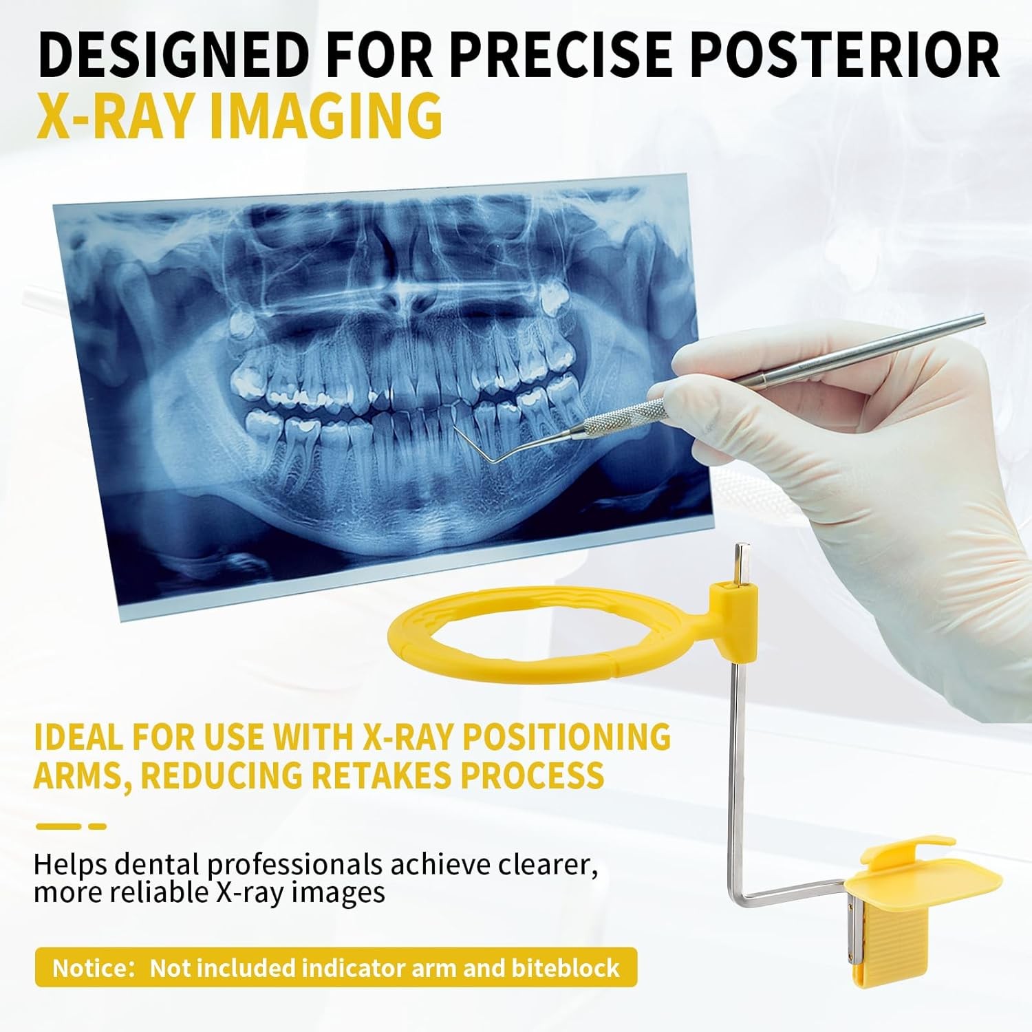 Dental X-Ray Aiming Ring Bitewing/Anterior/Posterior Arm Digital Sensor Holder