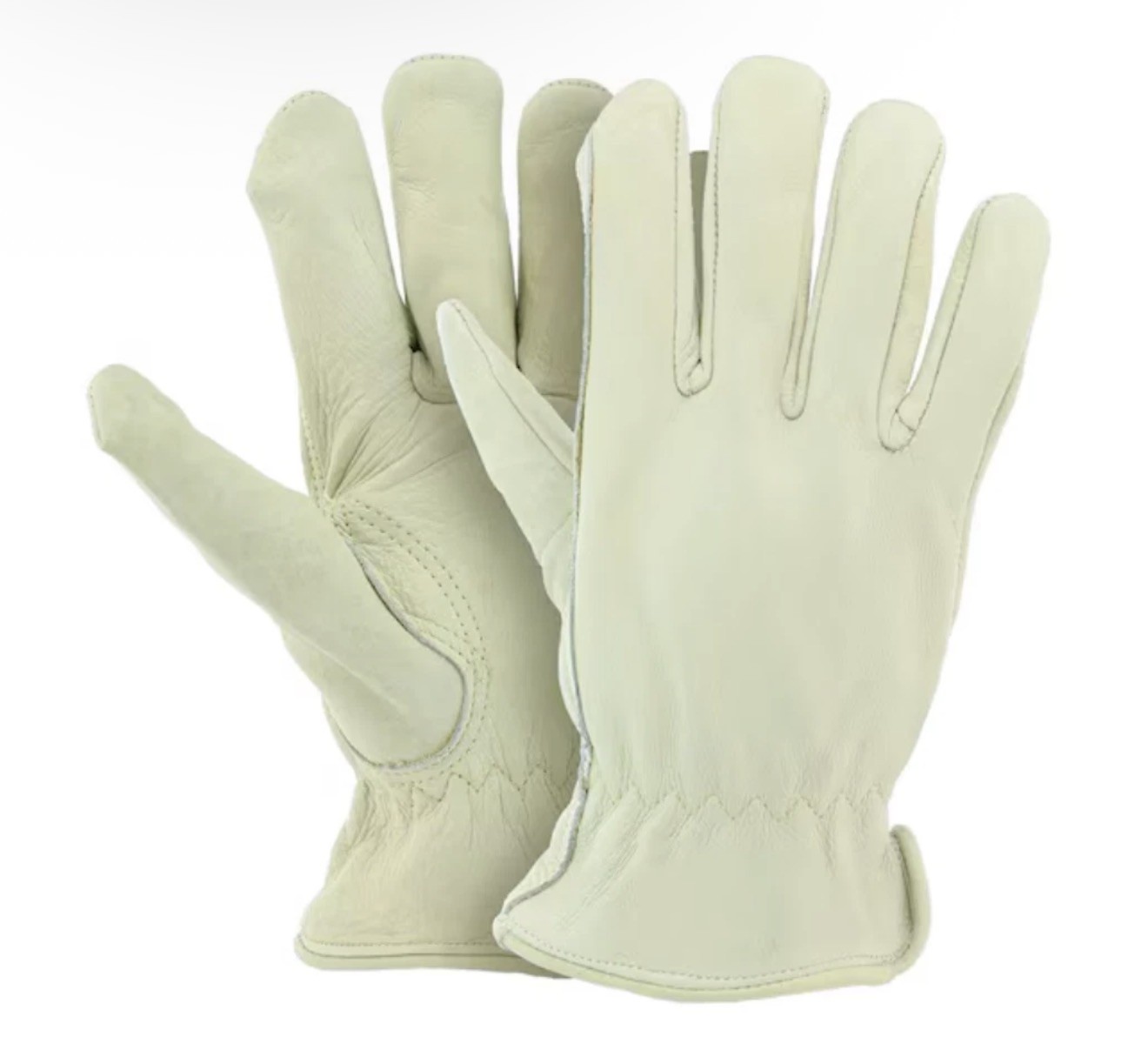 (6 Pair) PIP Pro Safety Men’s Cowhide Leather Work Gloves – Sz L/G – 3 Packs NEW