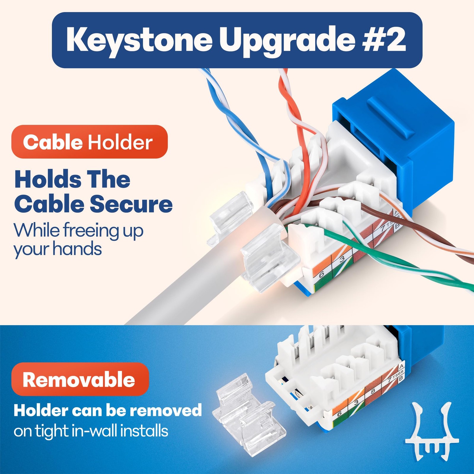 Everest 45Term – 45° Angled Speed Termination Keystone Tool Time Saver Network