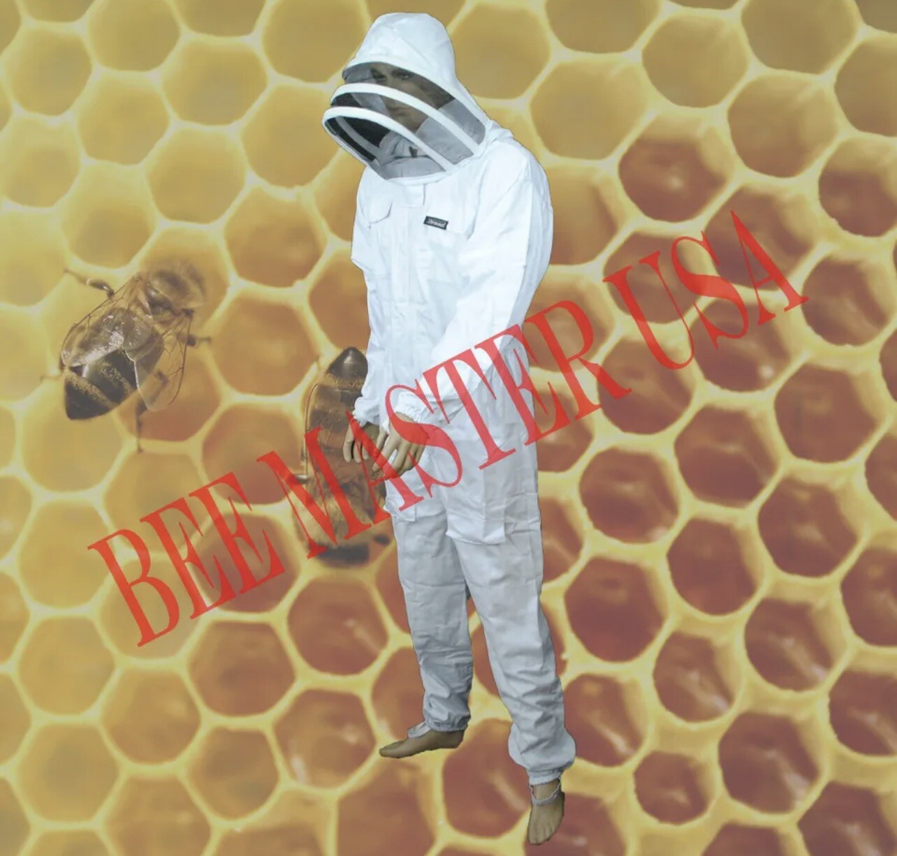 Pro’s Choice Best Beekeeping Full SUIT With GLOVES Size XL 100% Cotton Thread(R)