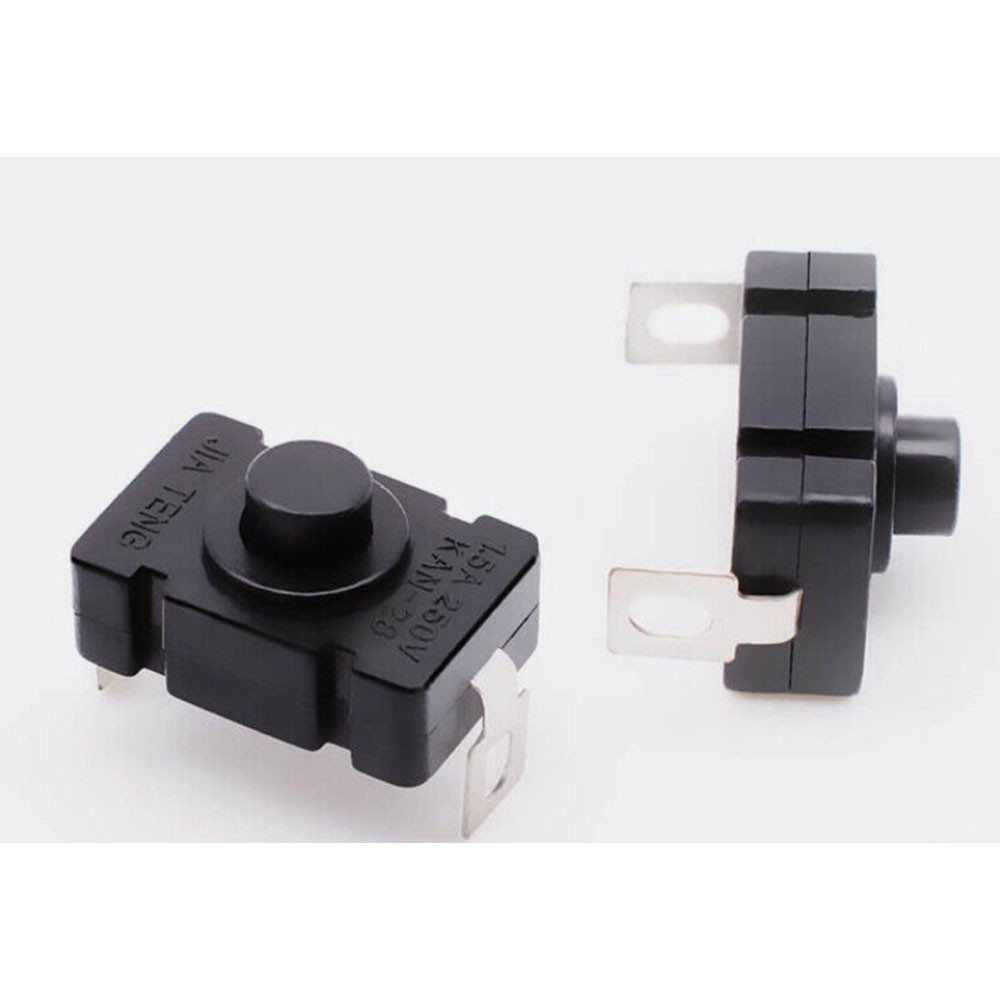 50/100/200x AC 250V 1.5A Latching On/Off Switch Self-Lock Push Button Switch US