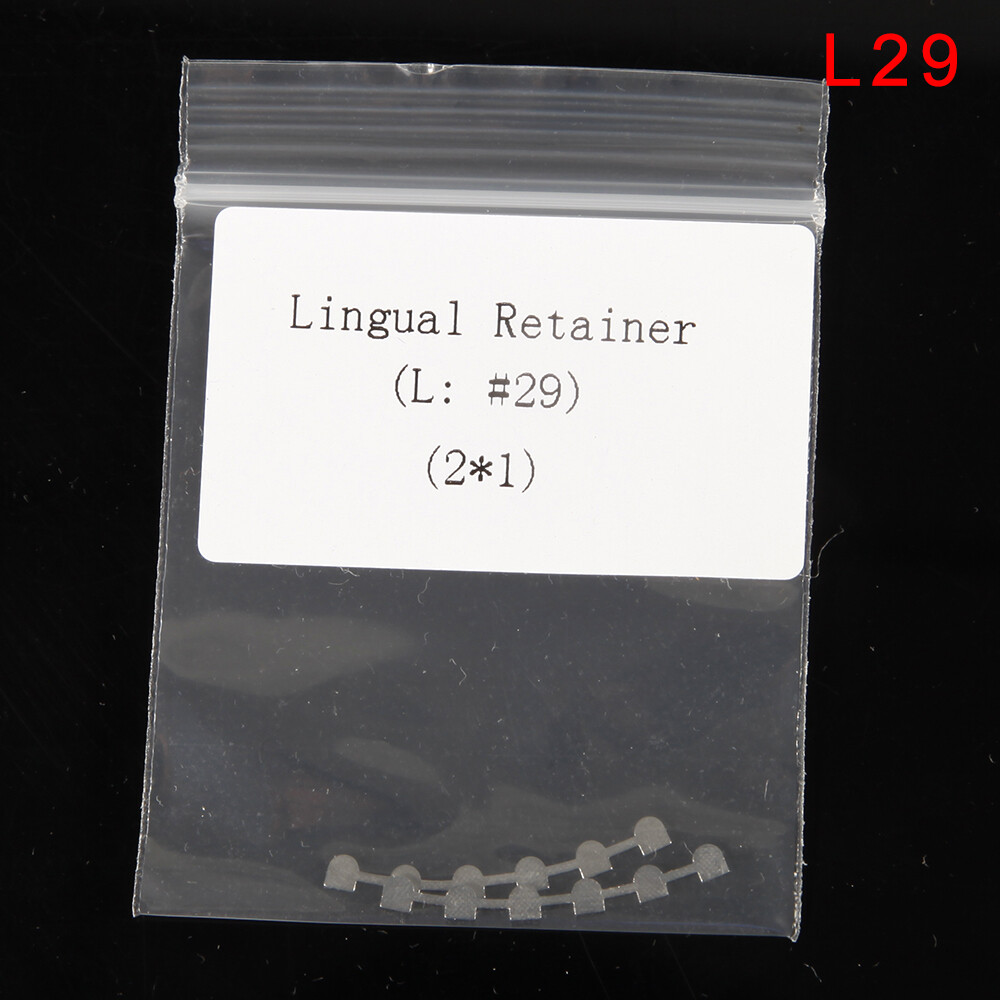 Dental Lingual Retainer Splits Wire Mesh Mark Backing Orthodontic 2pcs/Bag