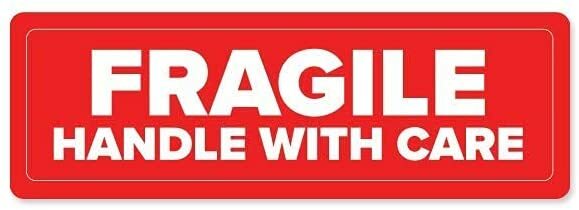 3×1 Fragile Handle with Care Stickers Labels Easy to Peel and Apply