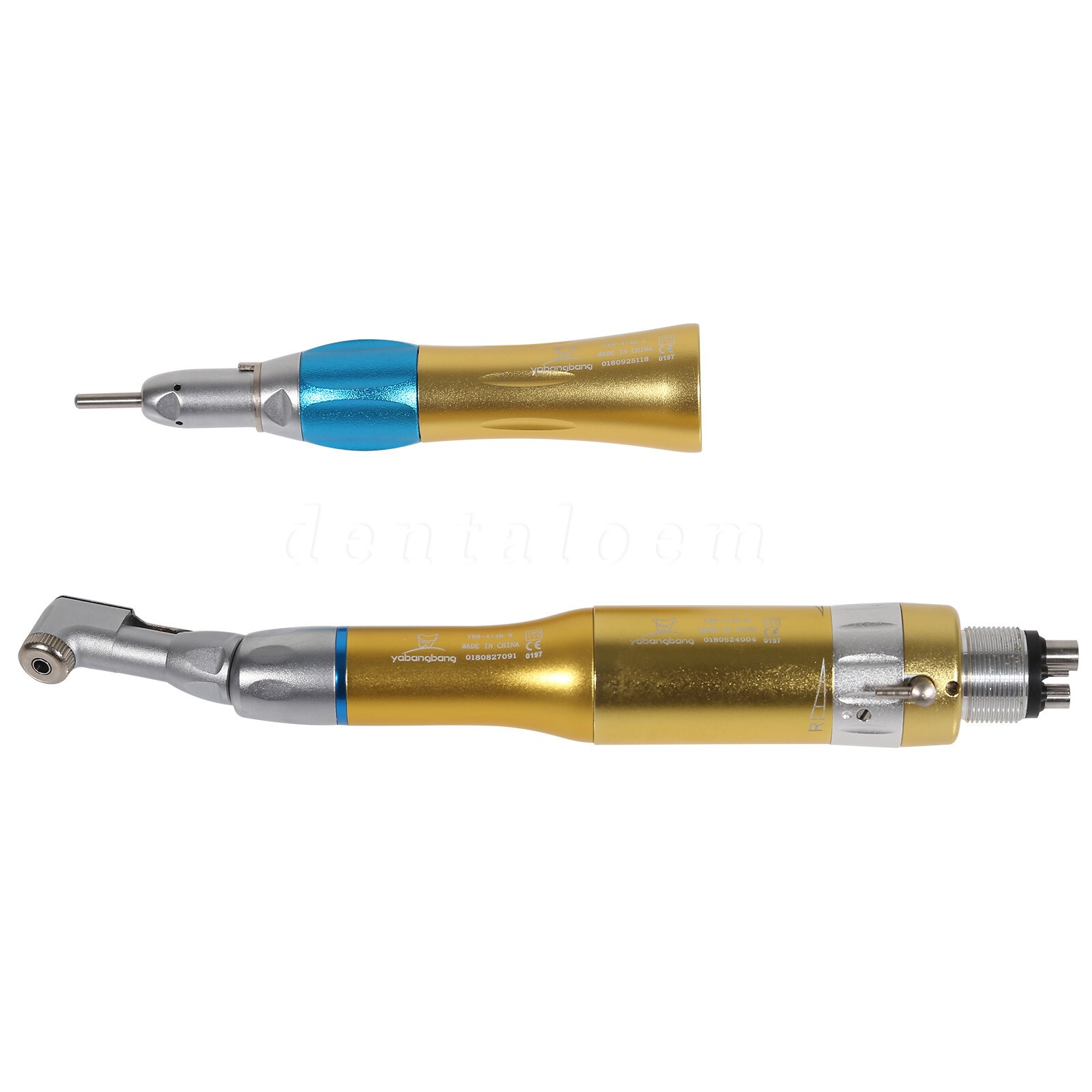 USA NSK Style Dental Contra Angle Low Slow Speed Handpiece Latch Type Gold 4Hole
