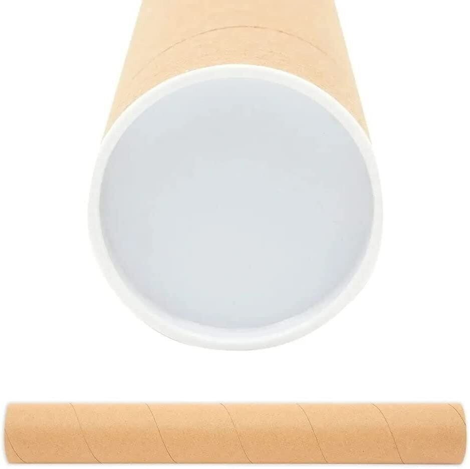 50 – 2″ x 20″ Round Cardboard Shipping Mailing Tube Tubes With End Caps