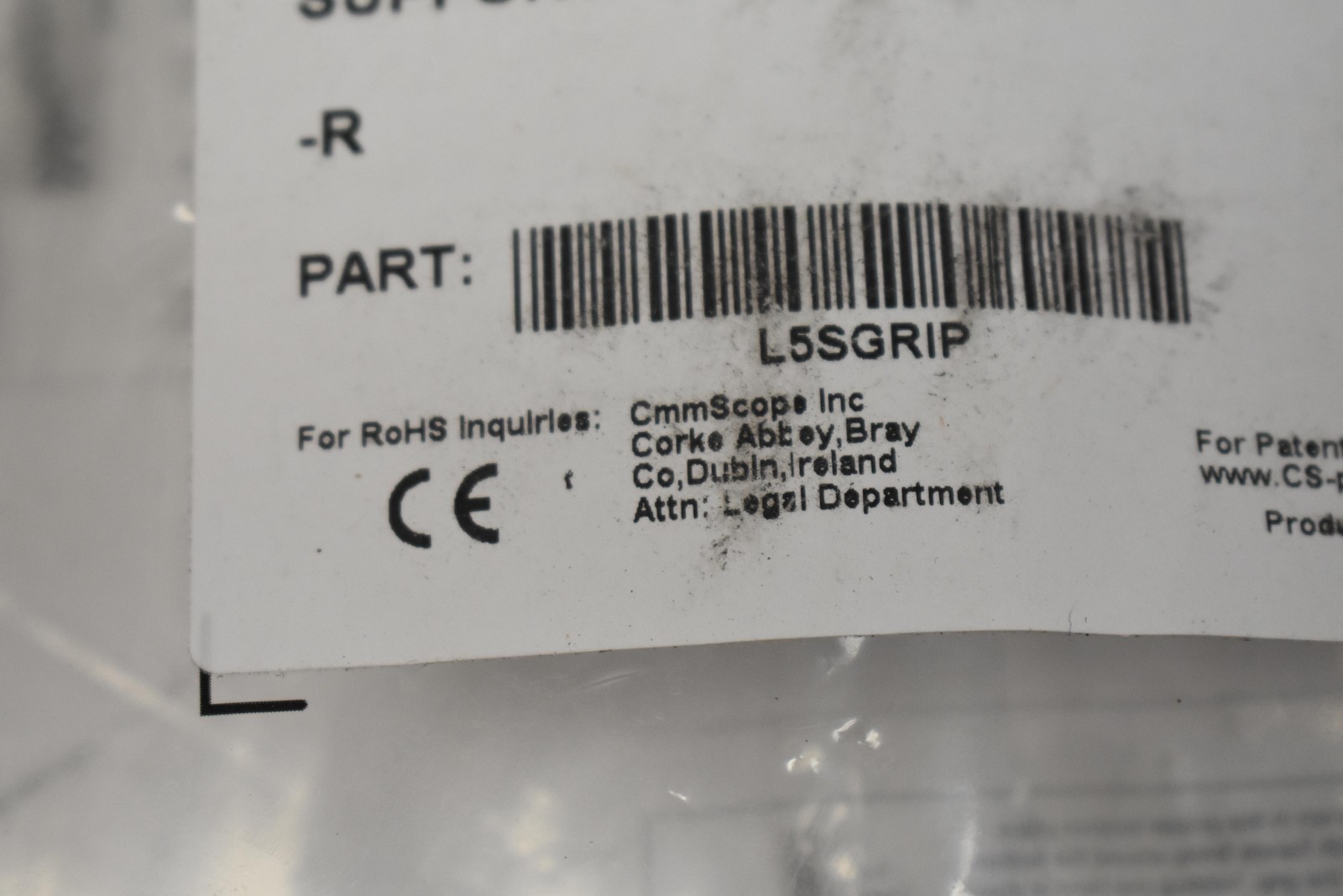 CommScope L5SGRIP Support Hoisting Grip Cable Puller Steel Mesh New in Bag