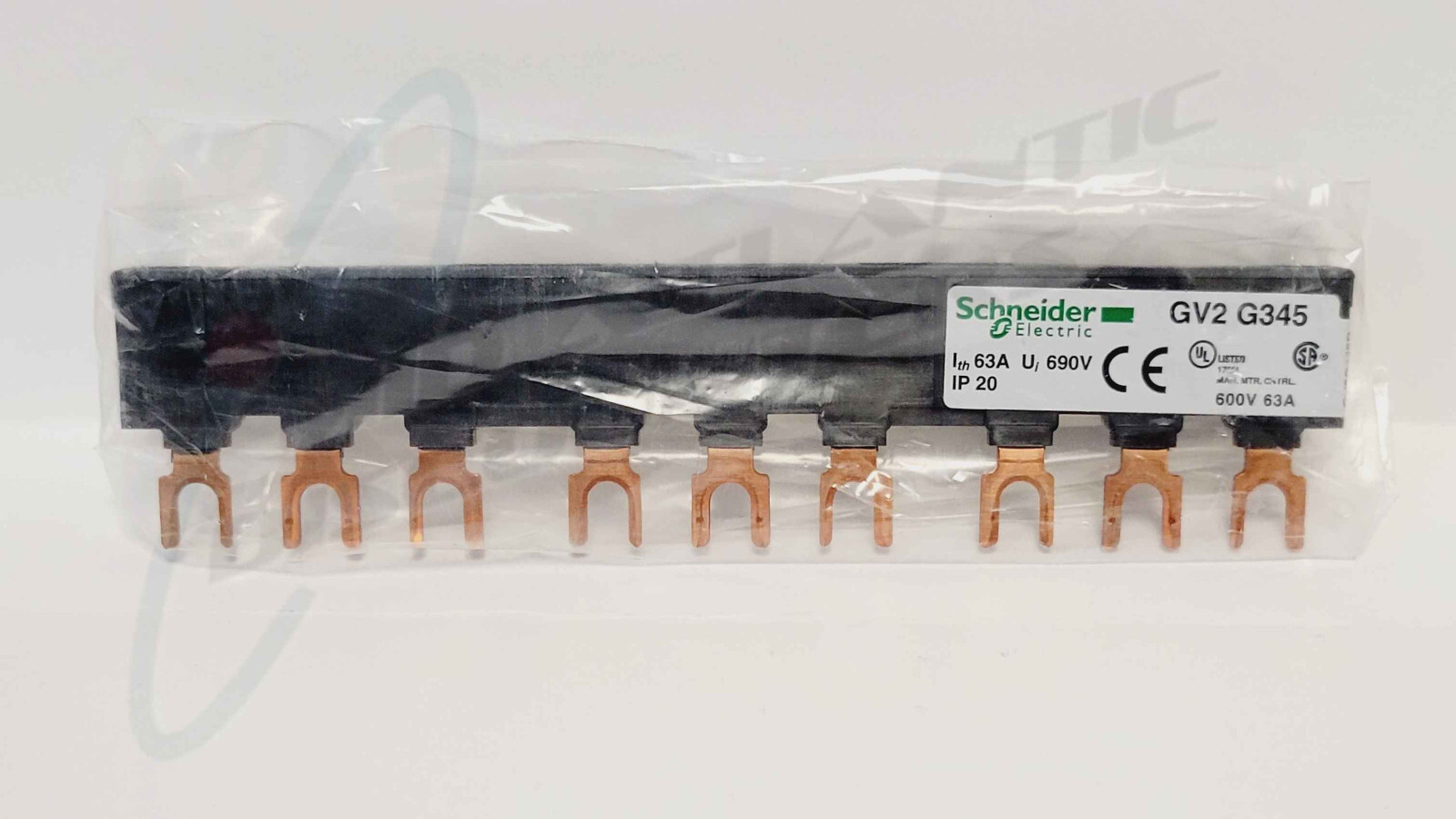 Schneider Electric GV2G345 Busbar Link 3 Phases, 63A/690V